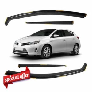 In-Channel Wind Deflector for Toyota Auris MK2 2013-2018 5-Door Hatchback Window Visors Sun Rain Guard Vent Weather Shields
