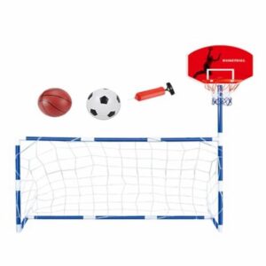 Basketball Hoop for Kids | 2 In 1 Sport & Outdoor Play Toys - Indoor and Outdoor Basketball Hoop Football/Soccer Goal Play Set for Childre