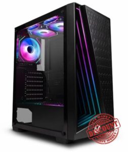 Vibox VTX-2B HEX ATX Mid-Tower Gaming PC Case