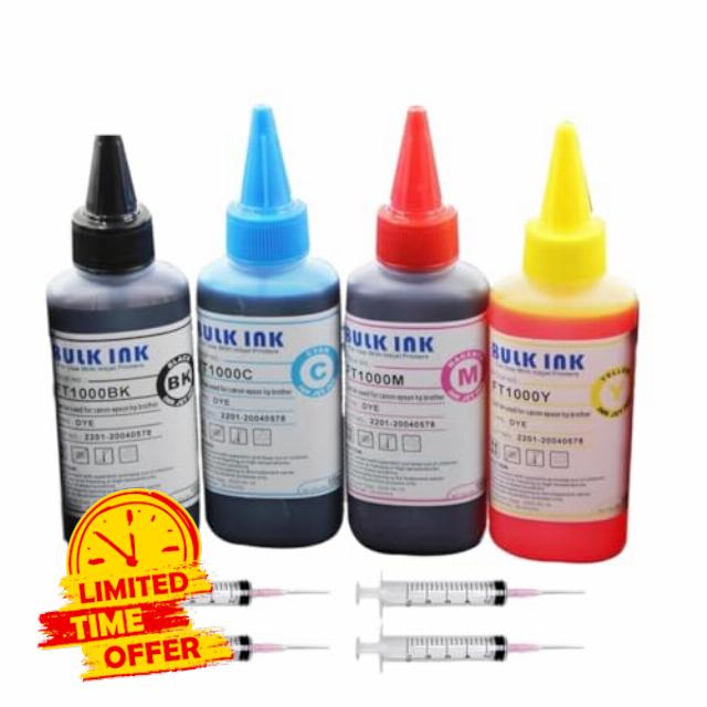 4 x 100ml Dye-Based Ink Refill Kit Compatible with 962 963XL 964XL 963 964 965XL Cartridges for OfficeJet Pro 9010 Series Printers