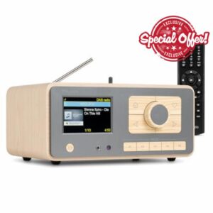 Audizio Dozza Bamboo WiFi Internet and DAB+ Radio with Bluetooth