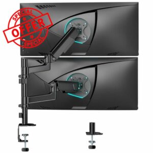 ARES WING Dual Monitor Arm for 17 to 40" Screens