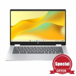 HP Chromebook X360 14B-CD0001NA | Intel® N200 | 8GB RAM | 128GB eUFS | 14" Touchscreen | ChromeOS 2-in-1 Laptop