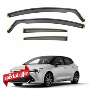 ISPEED Wind Deflectors For Toyota Corolla MK12 2018-2026 5-Door Hatchback 4pc Set | Keep Your Car Ventilated In Rain & Wind