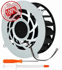 Replacement Internal CPU Cooling Fan 19 Blades Ultra-Quiet High-Speed Motor Compatible with PS5 Slim Disc/Digital Edition