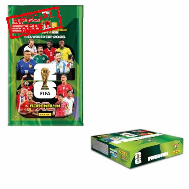 Panini FIFA World Cup 2026 Adrenalyn XL Trading Cards (Premium Start Bundle)