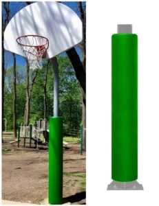 All Weather Pole Pads for Gymnasium