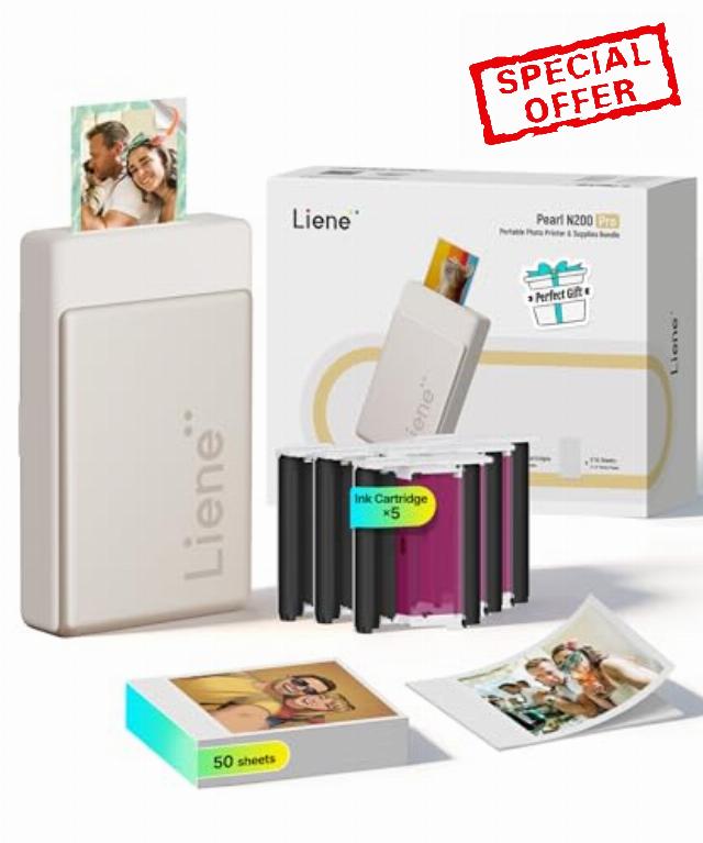 Liene Pearl N200 Pro Portable Mini Photo Printer