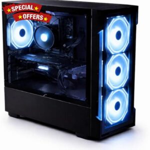 OTZ Apex 8.9 Gaming PC Intel Core i7 8700 Desktop Computer 16GB DDR4 Ram 500GB SSD + 1TB HDD Windows 11 High Performance 6 Cores Gaming PC Nvidia Graphics (Dedicated