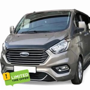 Compatible FOR FORD TRANSIT TOURNEO CUSTOM BONNET WIND STONE DEFLECTOR PROTECTOR NOT BONNET BRA 2018-2022