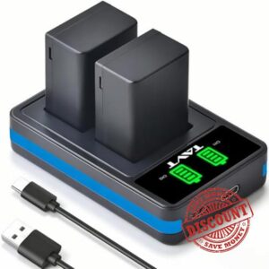 2Pcs DMW-BMB9E DMW-BMB9 Battery and Charger for Panasonic Lumix DC FZ82