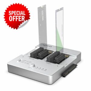 AOKO NVMe & SATA SSD/HDD All-in-one Hard Drive Docking Station