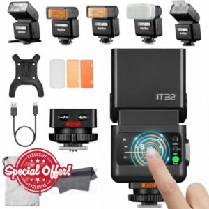 Godox IT32 Camera Flash with X5C Flash Trigger for Canon Cameras