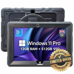 Fusion5 Built in UK 10.1” Windows 11 Professional Rugged Tablet PC - 12GB RAM 512GB SSD