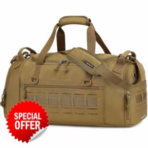 Sports Gym Bag for Men 45L Travel Duffel Bag with Shoe & Laptop Compartment Medium Sports Holdall Duffle Bag for Fitness Training Workout Weekend