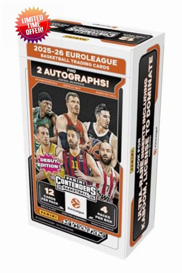 2025-26 Panini Contenders EuroLeague Basketball Hobby Box