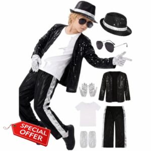 Sparkly Sequins Costume Set for Boys Kids