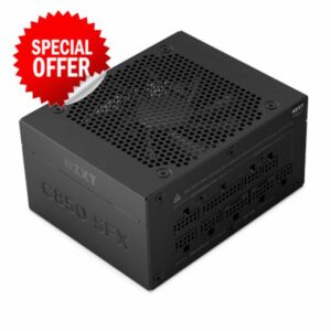 NZXT C850 SFX Gold - 850W SFX ATX 3.1 Power Supply - 80 Plus Gold - Cybenetics Platinum - Fully Modular - PCIe 5.1 600W 12V-2x6 - Japanese Capacitors - Black