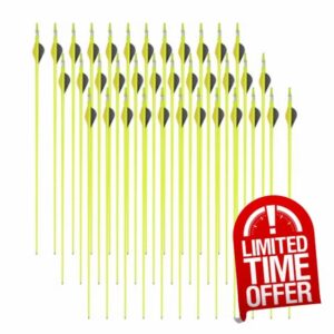 LN Cozy CORNE Carbon Arrows 30" Spine Mixed Hunting Arrows with Removable Steel Tips for Recurve Bow Compound Bow & Longbow Target Practice