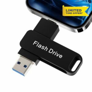 USB C Flash Drive 512GB High Capacity USB C Stick 2 in 1 Memory Stick Portable Thumb Drive Compatible with Smartphones