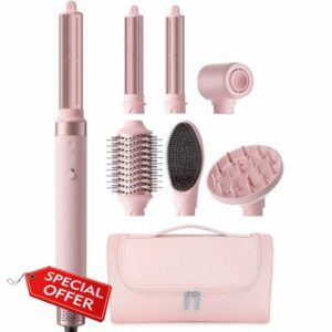 MESCOMB 6-in-1 Air Styler & Hair Dryer Brush with Diffuser