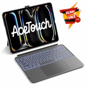 Inateck AceTouch Keyboard Case for iPad Pro 13 inch M5 2025/M4 2024