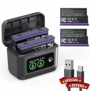 K&F CONCEPT 2-Pack Battery Charger Set