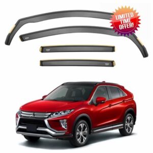 ISPEED Wind Deflectors For Mitsubishi Eclipse Cross 2018-2026 5-Door SUV 4pc Set | Keep Your Car Ventilated In Rain & Wind