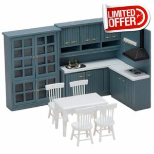 1 Set Realistic 1:12 Scale Dollhouse Kitchen