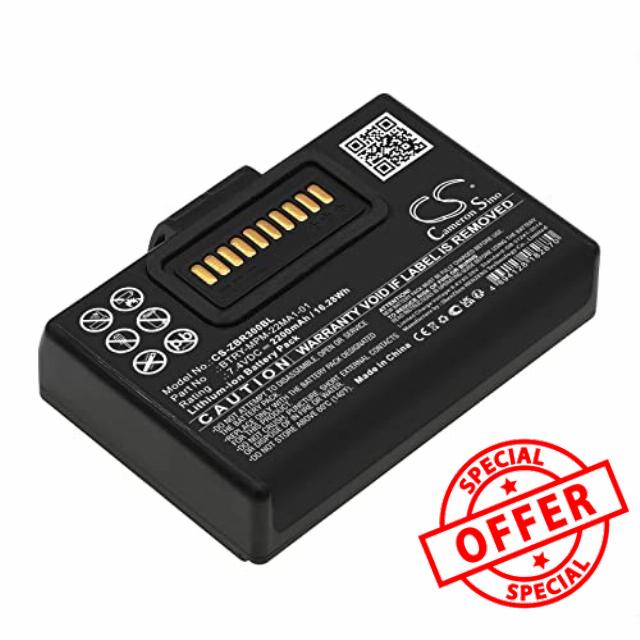 TECHTEK Battery 2200mAh compatible with [Zebra] ZA310