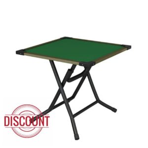 Folding Mahjong Table - Square Table for 4 People with Wear-Resistant Surface - Ideal for Mahjong