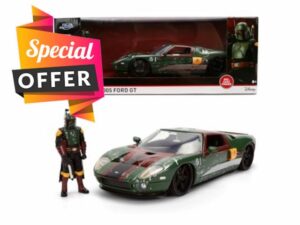 Jada Toys Star Wars Car Boba Fett - 2005 Ford GT (approx. 19 cm) Model Car 1:24 Metal with Figure