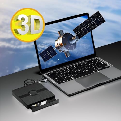 CD/DVD Burner Player with Read/Write Capability Portable Blu-Ray Player for PC Laptop Win1
