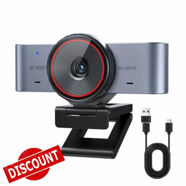EMEET C960 Ultra 4K Webcam for Mac & PC
