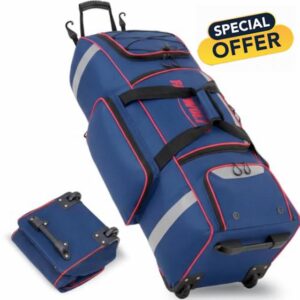 Fanwoli 81L Rolling Baseball Bag with Wheels