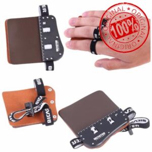 Archery Barebow Finger Tab Guard - Cow Leather Protector Gear Fit for RH & LH Bow Shooting Activities