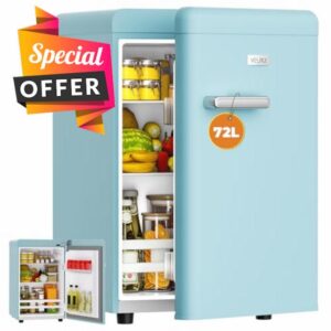 VELPAX Retro Mini Fridge
