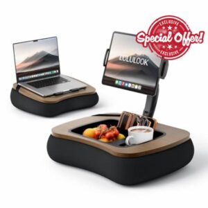 LULULOOK Tablet Pillow Stand & Lap desk Lap tray with Beanbag Adjustable Arm is a 360°Adjustable kindle Pillow Stand used for Hands Free