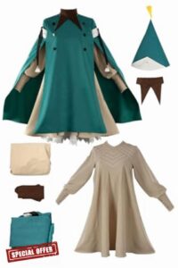 Daiendi Hat Atelier Cosplay Anime Cosplay Women's Dress Witch Costume Atelier Coco Wig Set Halloween Carnival