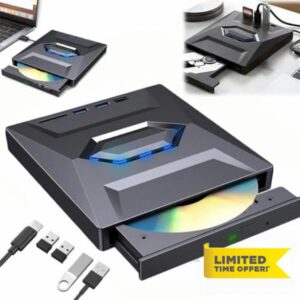 7-in-1 External USB DVD Drive & Blu-ray Player