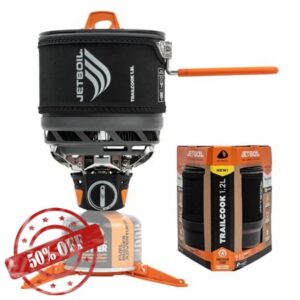 Jetboil TrailCook Camping Hiking Stove with Adjustable Heat Control 1.2L
