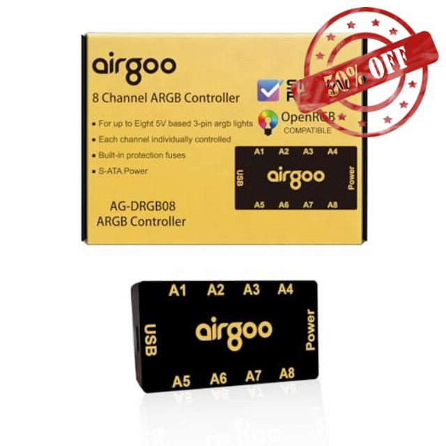 airgoo Magnetic 8-Port ARGB Controller