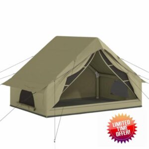 Outsunny Inflatable Camping Tent with Air Pump