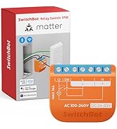 SwitchBot Smart Relay Switch 2PM, Power Monitoring, Smart Relay Module with Built-in Bluetooth Re...