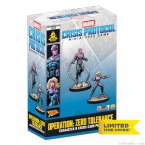 Asmodee | Marvel: Crisis Protocol - Operation: Zero Tolerance Crisis Card Pack | Miniatures Game | Ages 14+ | 2 Players | 90 Minutes Playing Time