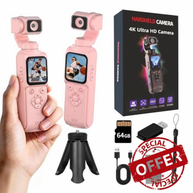 4K Handheld Vlogging Camera with WiFi