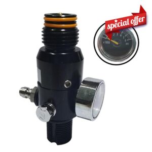 HPA Regulator Valve for Paintball Airsoft PCP Compressed Air CO2 Nitrogen Cylinder Tank Bottle 4500psi Input