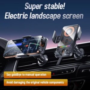 Smart 2-in-1 Car Rotating Mobile Phone Holder & Wireless Charger