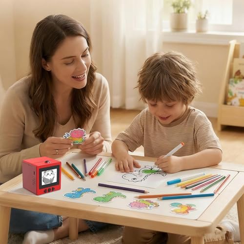 Mini Thermal StickerMaker With Voice Control AIVoice Sticker PrinterFor DIY