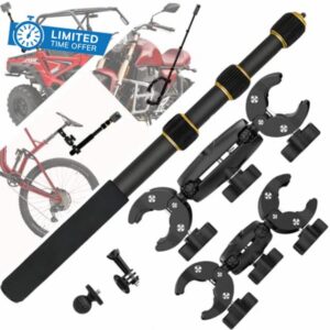 Motocycle Camera Mount Kit with 43" Invisible Stick Compatible with Insta360 X5-X